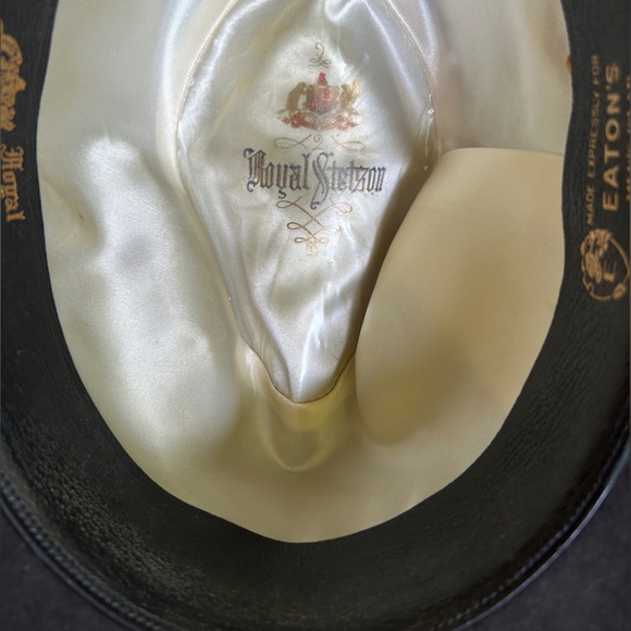 VINTAGE AUTHENTIC ROYAL STETSON BLACK FEDORA - Picture 4 of 7
